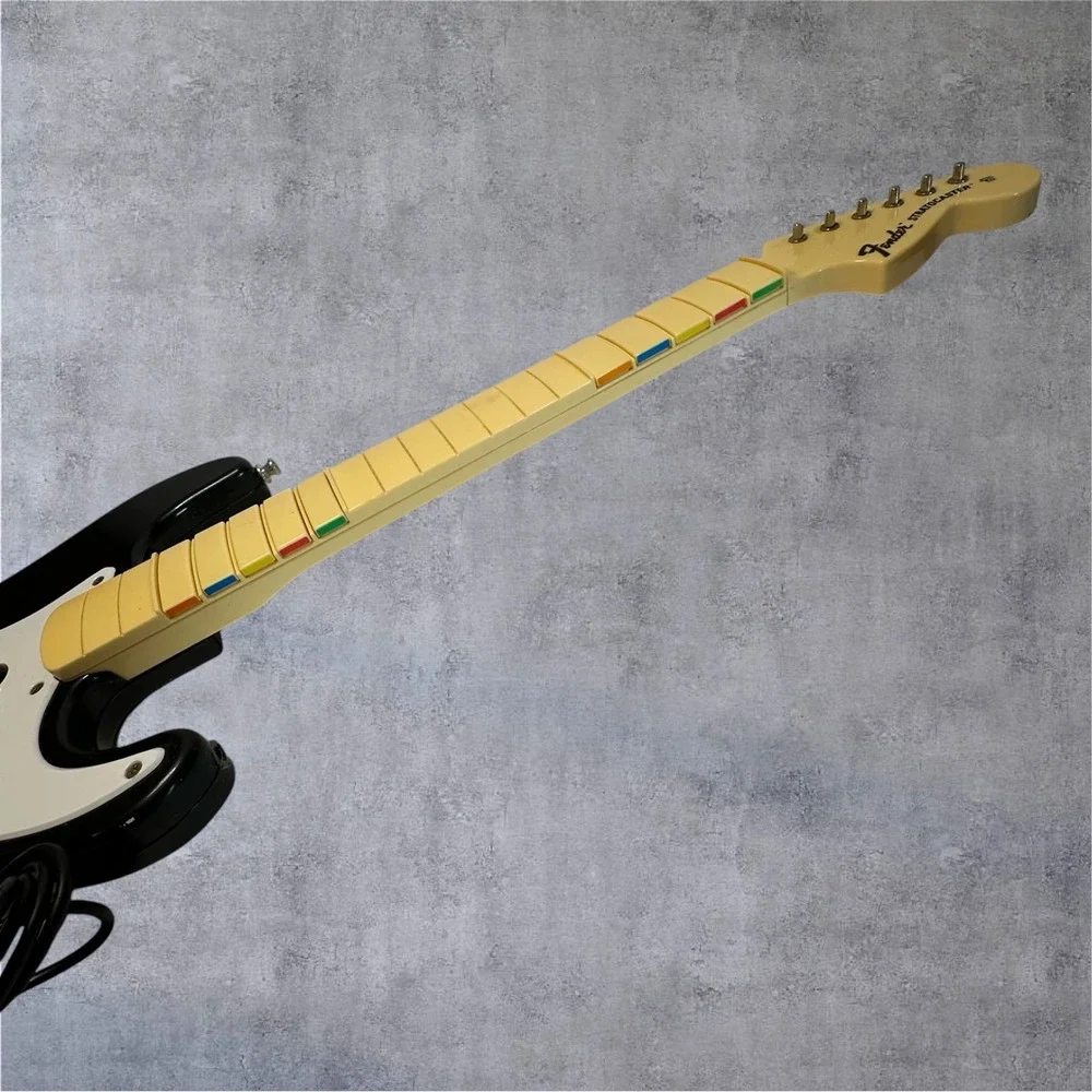 Fender Stratocaster Guitar Controller Xbox 360 Black Wired Harmonix-As Is